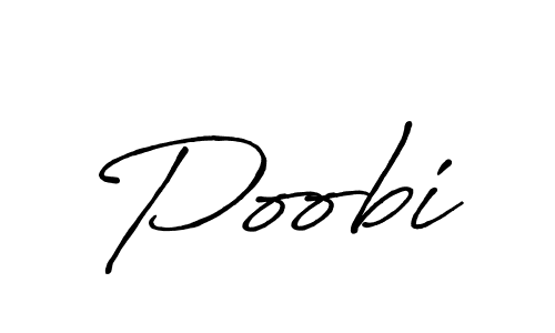 Make a beautiful signature design for name Poobi. With this signature (Antro_Vectra_Bolder) style, you can create a handwritten signature for free. Poobi signature style 7 images and pictures png