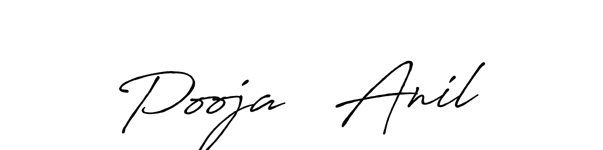 You should practise on your own different ways (Antro_Vectra_Bolder) to write your name (Pooja   Anil) in signature. don't let someone else do it for you. Pooja   Anil signature style 7 images and pictures png