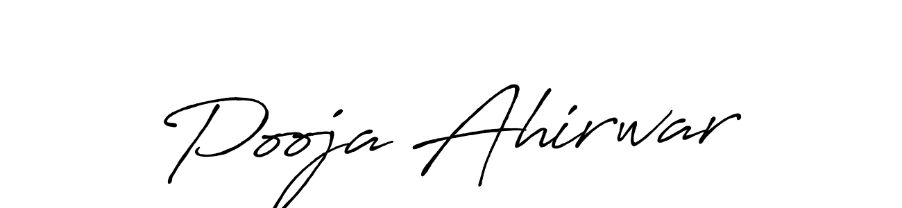 Also You can easily find your signature by using the search form. We will create Pooja Ahirwar name handwritten signature images for you free of cost using Antro_Vectra_Bolder sign style. Pooja Ahirwar signature style 7 images and pictures png