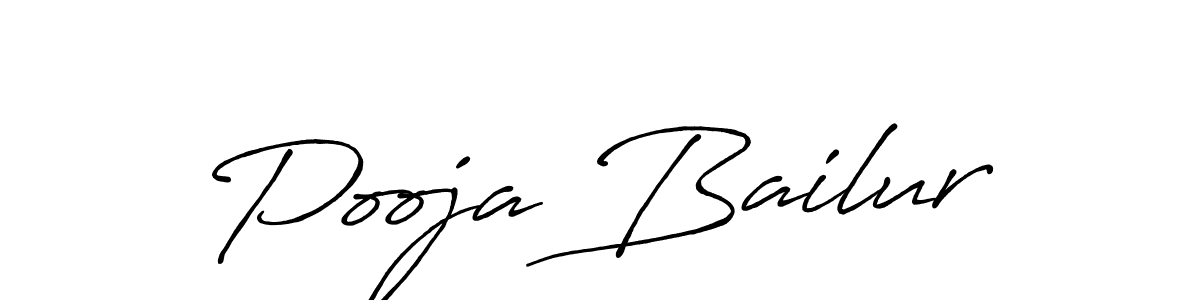 Also we have Pooja Bailur name is the best signature style. Create professional handwritten signature collection using Antro_Vectra_Bolder autograph style. Pooja Bailur signature style 7 images and pictures png