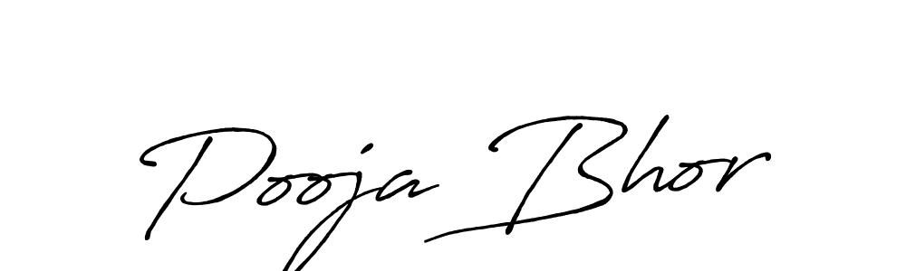 Create a beautiful signature design for name Pooja Bhor. With this signature (Antro_Vectra_Bolder) fonts, you can make a handwritten signature for free. Pooja Bhor signature style 7 images and pictures png