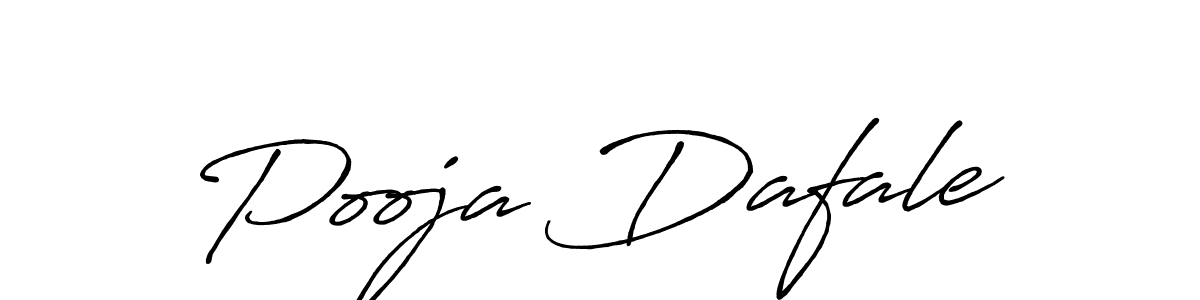 How to make Pooja Dafale name signature. Use Antro_Vectra_Bolder style for creating short signs online. This is the latest handwritten sign. Pooja Dafale signature style 7 images and pictures png