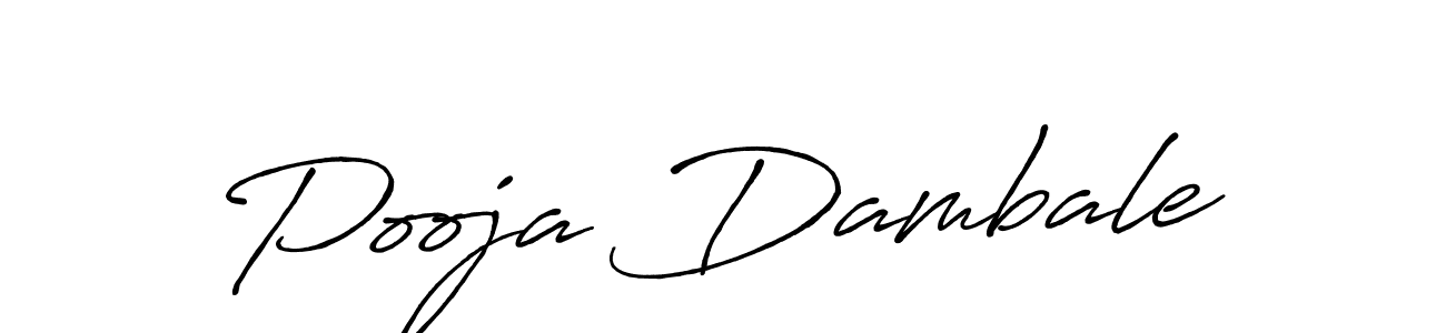 Design your own signature with our free online signature maker. With this signature software, you can create a handwritten (Antro_Vectra_Bolder) signature for name Pooja Dambale. Pooja Dambale signature style 7 images and pictures png