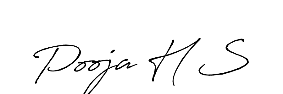 Antro_Vectra_Bolder is a professional signature style that is perfect for those who want to add a touch of class to their signature. It is also a great choice for those who want to make their signature more unique. Get Pooja H S name to fancy signature for free. Pooja H S signature style 7 images and pictures png