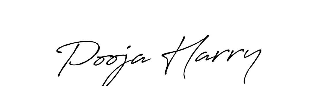 Use a signature maker to create a handwritten signature online. With this signature software, you can design (Antro_Vectra_Bolder) your own signature for name Pooja Harry. Pooja Harry signature style 7 images and pictures png