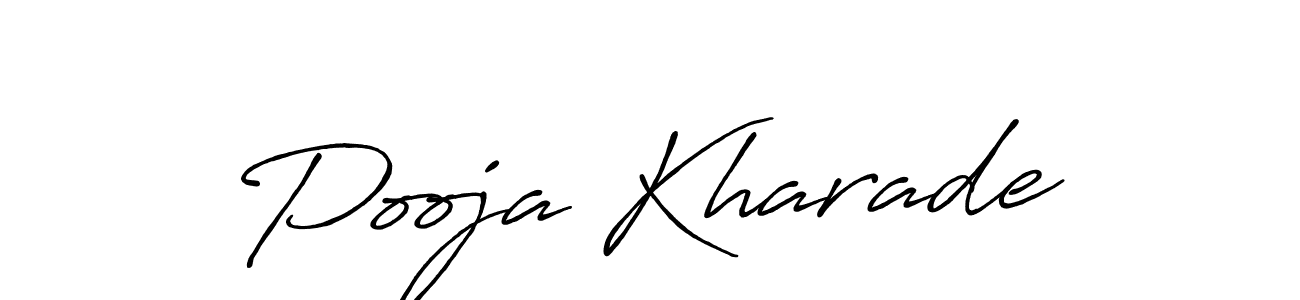 Pooja Kharade stylish signature style. Best Handwritten Sign (Antro_Vectra_Bolder) for my name. Handwritten Signature Collection Ideas for my name Pooja Kharade. Pooja Kharade signature style 7 images and pictures png