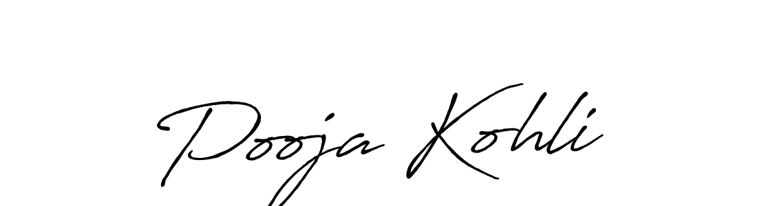 Antro_Vectra_Bolder is a professional signature style that is perfect for those who want to add a touch of class to their signature. It is also a great choice for those who want to make their signature more unique. Get Pooja Kohli name to fancy signature for free. Pooja Kohli signature style 7 images and pictures png