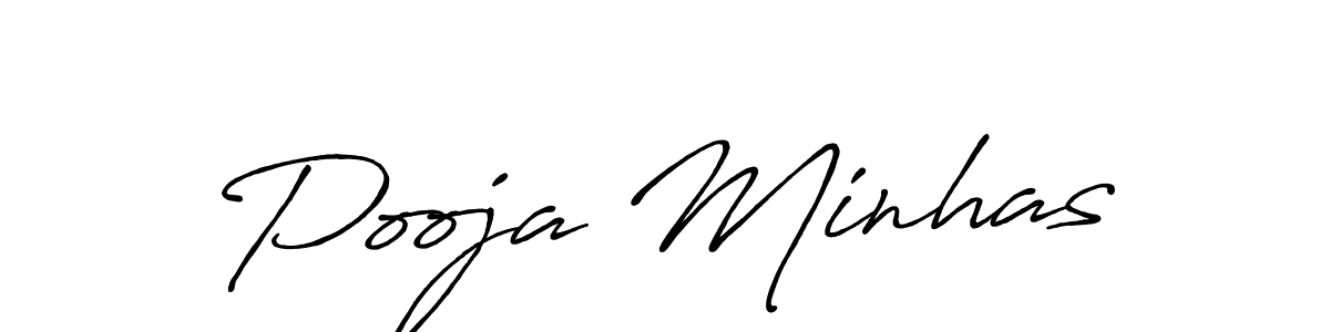 How to make Pooja Minhas signature? Antro_Vectra_Bolder is a professional autograph style. Create handwritten signature for Pooja Minhas name. Pooja Minhas signature style 7 images and pictures png