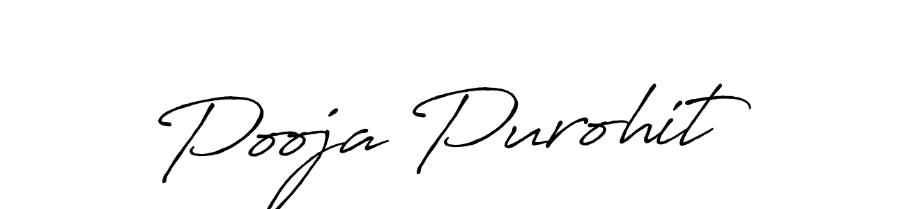 Pooja Purohit stylish signature style. Best Handwritten Sign (Antro_Vectra_Bolder) for my name. Handwritten Signature Collection Ideas for my name Pooja Purohit. Pooja Purohit signature style 7 images and pictures png