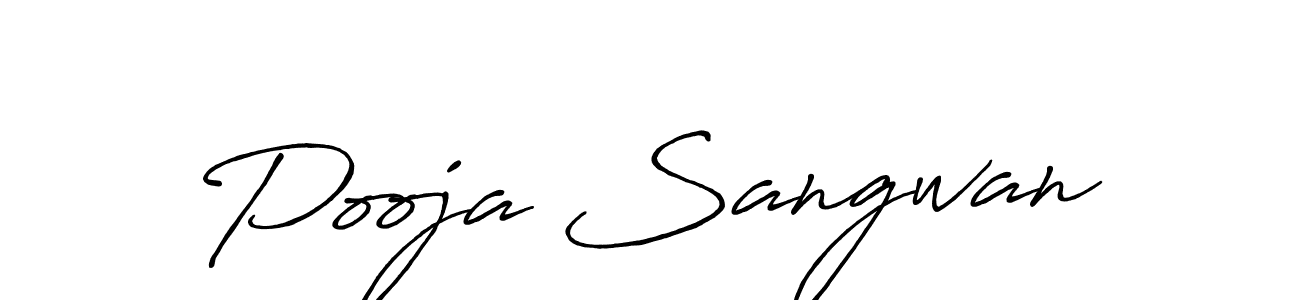 Pooja Sangwan stylish signature style. Best Handwritten Sign (Antro_Vectra_Bolder) for my name. Handwritten Signature Collection Ideas for my name Pooja Sangwan. Pooja Sangwan signature style 7 images and pictures png