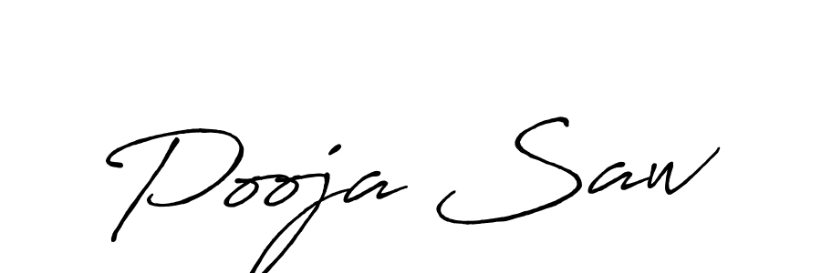 How to make Pooja Saw signature? Antro_Vectra_Bolder is a professional autograph style. Create handwritten signature for Pooja Saw name. Pooja Saw signature style 7 images and pictures png