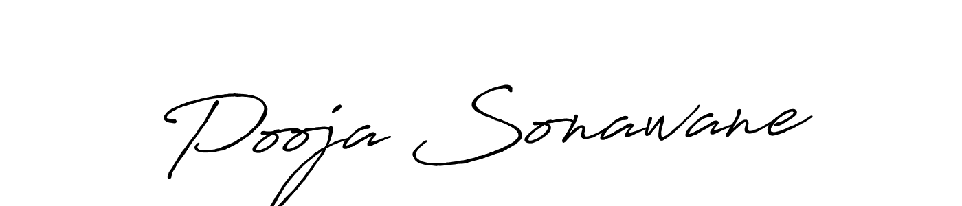 Pooja Sonawane stylish signature style. Best Handwritten Sign (Antro_Vectra_Bolder) for my name. Handwritten Signature Collection Ideas for my name Pooja Sonawane. Pooja Sonawane signature style 7 images and pictures png