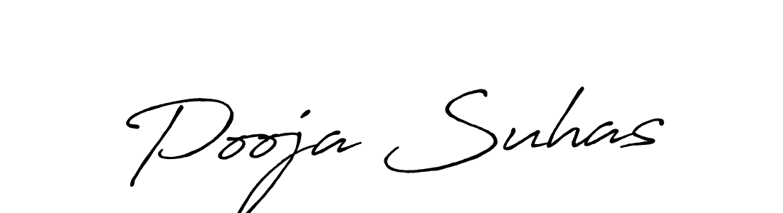 Also we have Pooja Suhas name is the best signature style. Create professional handwritten signature collection using Antro_Vectra_Bolder autograph style. Pooja Suhas signature style 7 images and pictures png
