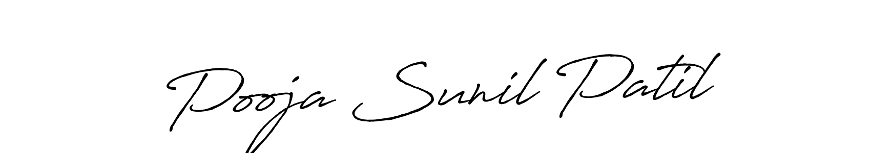 Antro_Vectra_Bolder is a professional signature style that is perfect for those who want to add a touch of class to their signature. It is also a great choice for those who want to make their signature more unique. Get Pooja Sunil Patil name to fancy signature for free. Pooja Sunil Patil signature style 7 images and pictures png