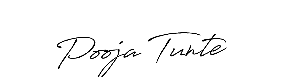 How to Draw Pooja Tunte signature style? Antro_Vectra_Bolder is a latest design signature styles for name Pooja Tunte. Pooja Tunte signature style 7 images and pictures png
