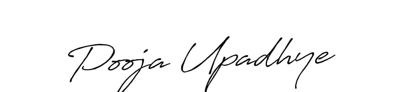 How to make Pooja Upadhye signature? Antro_Vectra_Bolder is a professional autograph style. Create handwritten signature for Pooja Upadhye name. Pooja Upadhye signature style 7 images and pictures png