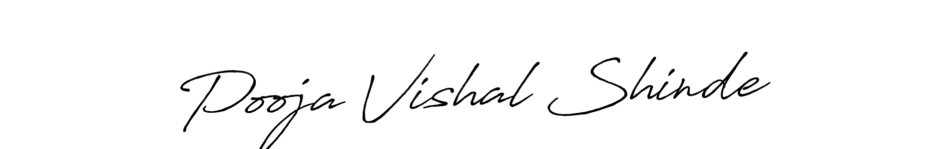 Use a signature maker to create a handwritten signature online. With this signature software, you can design (Antro_Vectra_Bolder) your own signature for name Pooja Vishal Shinde. Pooja Vishal Shinde signature style 7 images and pictures png