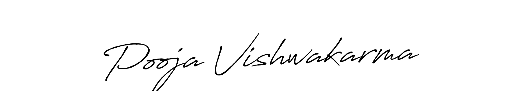 Use a signature maker to create a handwritten signature online. With this signature software, you can design (Antro_Vectra_Bolder) your own signature for name Pooja Vishwakarma. Pooja Vishwakarma signature style 7 images and pictures png