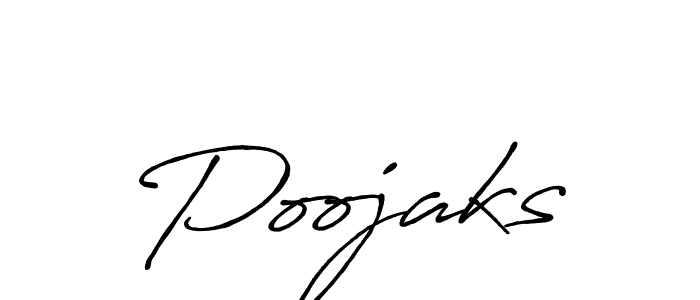 Once you've used our free online signature maker to create your best signature Antro_Vectra_Bolder style, it's time to enjoy all of the benefits that Poojaks name signing documents. Poojaks signature style 7 images and pictures png