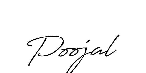 Use a signature maker to create a handwritten signature online. With this signature software, you can design (Antro_Vectra_Bolder) your own signature for name Poojal. Poojal signature style 7 images and pictures png