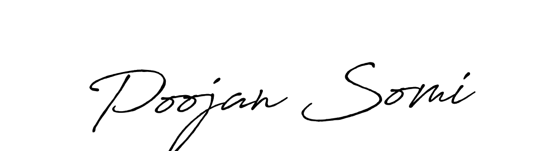 It looks lik you need a new signature style for name Poojan Somi. Design unique handwritten (Antro_Vectra_Bolder) signature with our free signature maker in just a few clicks. Poojan Somi signature style 7 images and pictures png