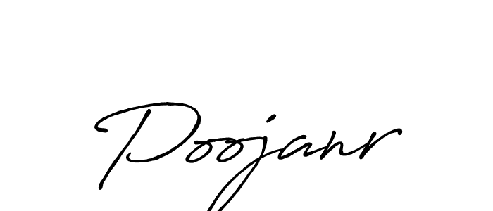 Create a beautiful signature design for name Poojanr. With this signature (Antro_Vectra_Bolder) fonts, you can make a handwritten signature for free. Poojanr signature style 7 images and pictures png