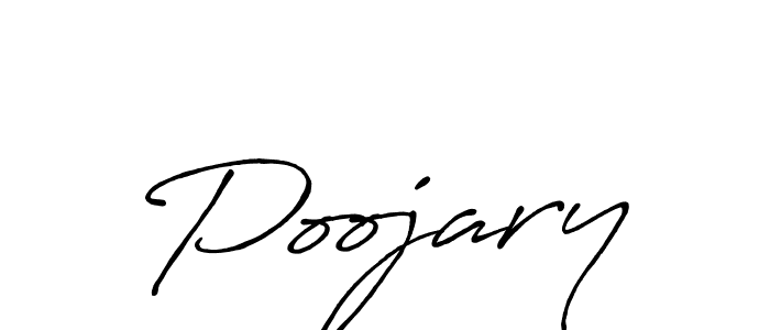 Also we have Poojary name is the best signature style. Create professional handwritten signature collection using Antro_Vectra_Bolder autograph style. Poojary signature style 7 images and pictures png
