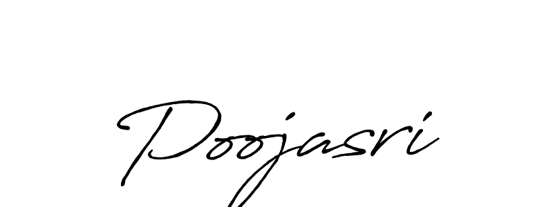 How to make Poojasri name signature. Use Antro_Vectra_Bolder style for creating short signs online. This is the latest handwritten sign. Poojasri signature style 7 images and pictures png