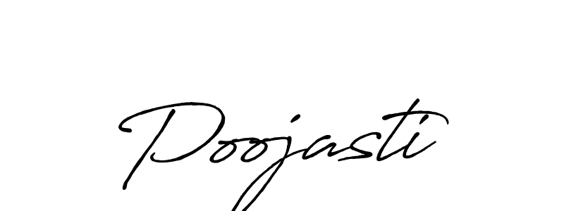 Similarly Antro_Vectra_Bolder is the best handwritten signature design. Signature creator online .You can use it as an online autograph creator for name Poojasti. Poojasti signature style 7 images and pictures png