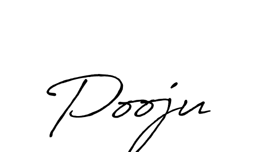 Also we have Pooju name is the best signature style. Create professional handwritten signature collection using Antro_Vectra_Bolder autograph style. Pooju signature style 7 images and pictures png