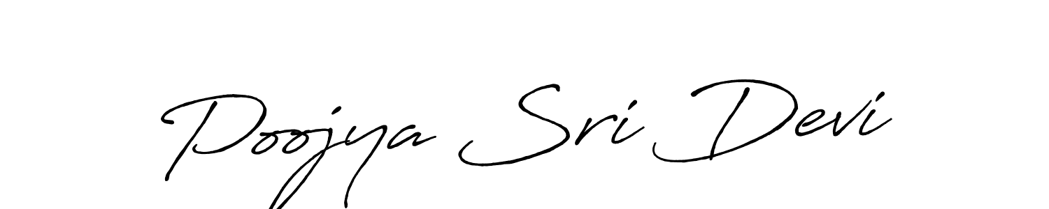 Also we have Poojya Sri Devi name is the best signature style. Create professional handwritten signature collection using Antro_Vectra_Bolder autograph style. Poojya Sri Devi signature style 7 images and pictures png