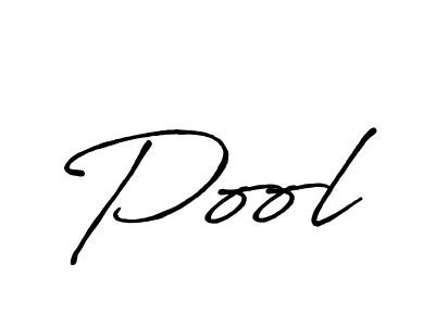 Also we have Pool name is the best signature style. Create professional handwritten signature collection using Antro_Vectra_Bolder autograph style. Pool signature style 7 images and pictures png