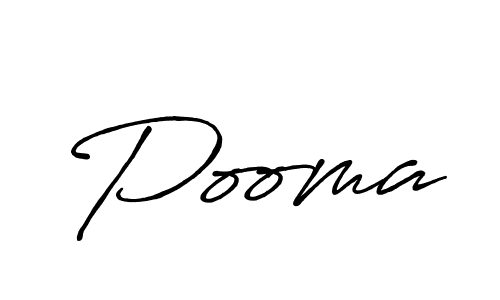 Design your own signature with our free online signature maker. With this signature software, you can create a handwritten (Antro_Vectra_Bolder) signature for name Pooma. Pooma signature style 7 images and pictures png