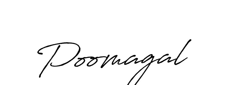 How to make Poomagal signature? Antro_Vectra_Bolder is a professional autograph style. Create handwritten signature for Poomagal name. Poomagal signature style 7 images and pictures png