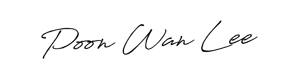 Also You can easily find your signature by using the search form. We will create Poon Wan Lee name handwritten signature images for you free of cost using Antro_Vectra_Bolder sign style. Poon Wan Lee signature style 7 images and pictures png