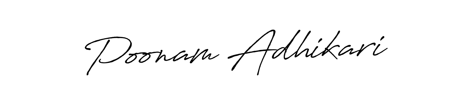 The best way (Antro_Vectra_Bolder) to make a short signature is to pick only two or three words in your name. The name Poonam Adhikari include a total of six letters. For converting this name. Poonam Adhikari signature style 7 images and pictures png