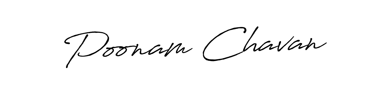 Use a signature maker to create a handwritten signature online. With this signature software, you can design (Antro_Vectra_Bolder) your own signature for name Poonam Chavan. Poonam Chavan signature style 7 images and pictures png