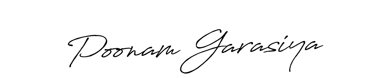 Use a signature maker to create a handwritten signature online. With this signature software, you can design (Antro_Vectra_Bolder) your own signature for name Poonam Garasiya. Poonam Garasiya signature style 7 images and pictures png