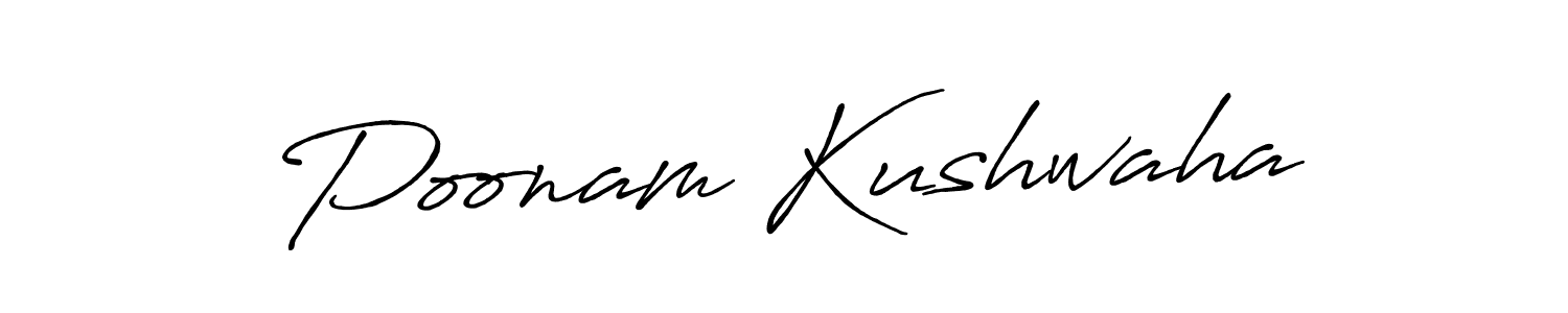 Also we have Poonam Kushwaha name is the best signature style. Create professional handwritten signature collection using Antro_Vectra_Bolder autograph style. Poonam Kushwaha signature style 7 images and pictures png