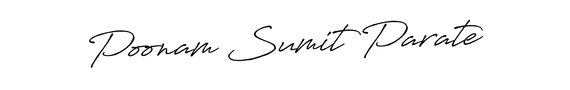 How to make Poonam Sumit Parate signature? Antro_Vectra_Bolder is a professional autograph style. Create handwritten signature for Poonam Sumit Parate name. Poonam Sumit Parate signature style 7 images and pictures png