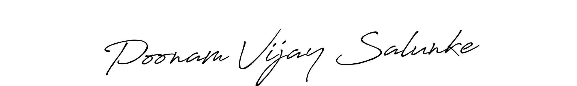 How to make Poonam Vijay Salunke signature? Antro_Vectra_Bolder is a professional autograph style. Create handwritten signature for Poonam Vijay Salunke name. Poonam Vijay Salunke signature style 7 images and pictures png