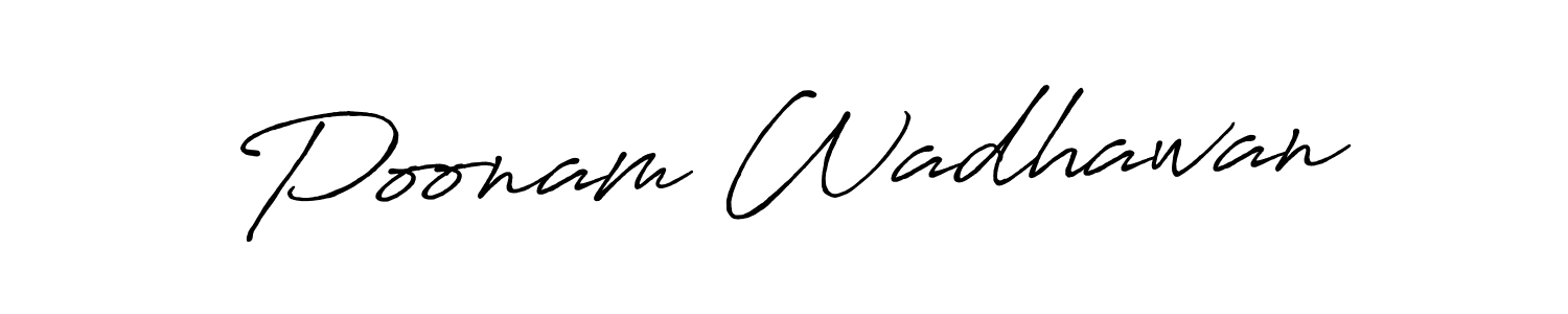 Make a beautiful signature design for name Poonam Wadhawan. Use this online signature maker to create a handwritten signature for free. Poonam Wadhawan signature style 7 images and pictures png