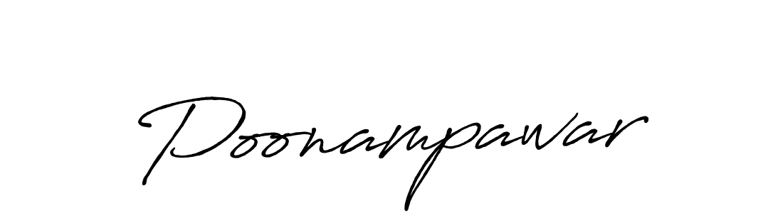 Poonampawar stylish signature style. Best Handwritten Sign (Antro_Vectra_Bolder) for my name. Handwritten Signature Collection Ideas for my name Poonampawar. Poonampawar signature style 7 images and pictures png
