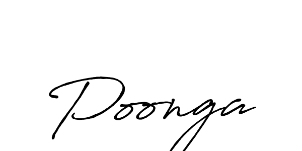 Create a beautiful signature design for name Poonga. With this signature (Antro_Vectra_Bolder) fonts, you can make a handwritten signature for free. Poonga signature style 7 images and pictures png