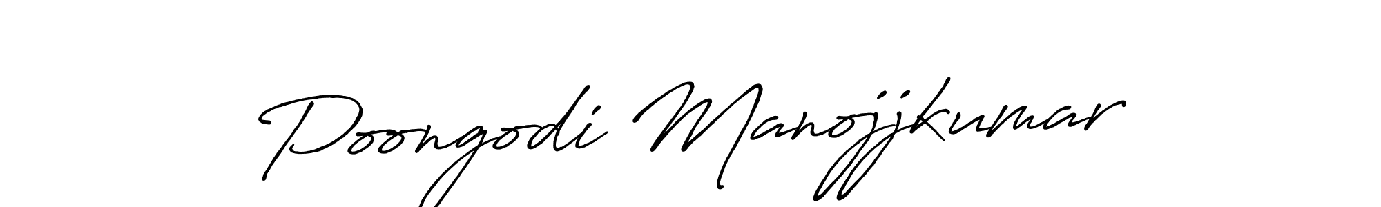 Poongodi Manojjkumar stylish signature style. Best Handwritten Sign (Antro_Vectra_Bolder) for my name. Handwritten Signature Collection Ideas for my name Poongodi Manojjkumar. Poongodi Manojjkumar signature style 7 images and pictures png