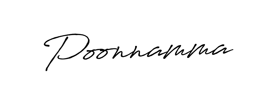 Create a beautiful signature design for name Poonnamma. With this signature (Antro_Vectra_Bolder) fonts, you can make a handwritten signature for free. Poonnamma signature style 7 images and pictures png