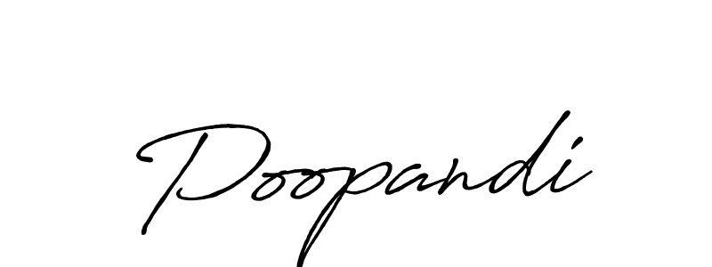 if you are searching for the best signature style for your name Poopandi. so please give up your signature search. here we have designed multiple signature styles  using Antro_Vectra_Bolder. Poopandi signature style 7 images and pictures png