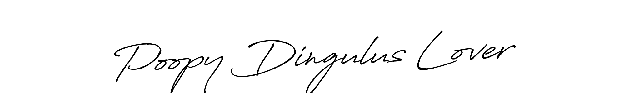It looks lik you need a new signature style for name Poopy Dingulus Lover. Design unique handwritten (Antro_Vectra_Bolder) signature with our free signature maker in just a few clicks. Poopy Dingulus Lover signature style 7 images and pictures png