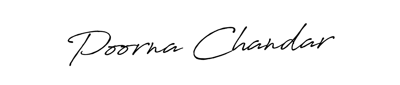 It looks lik you need a new signature style for name Poorna Chandar. Design unique handwritten (Antro_Vectra_Bolder) signature with our free signature maker in just a few clicks. Poorna Chandar signature style 7 images and pictures png