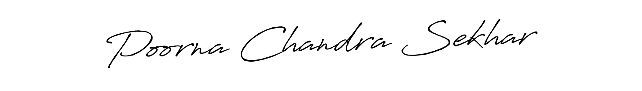 How to Draw Poorna Chandra Sekhar signature style? Antro_Vectra_Bolder is a latest design signature styles for name Poorna Chandra Sekhar. Poorna Chandra Sekhar signature style 7 images and pictures png